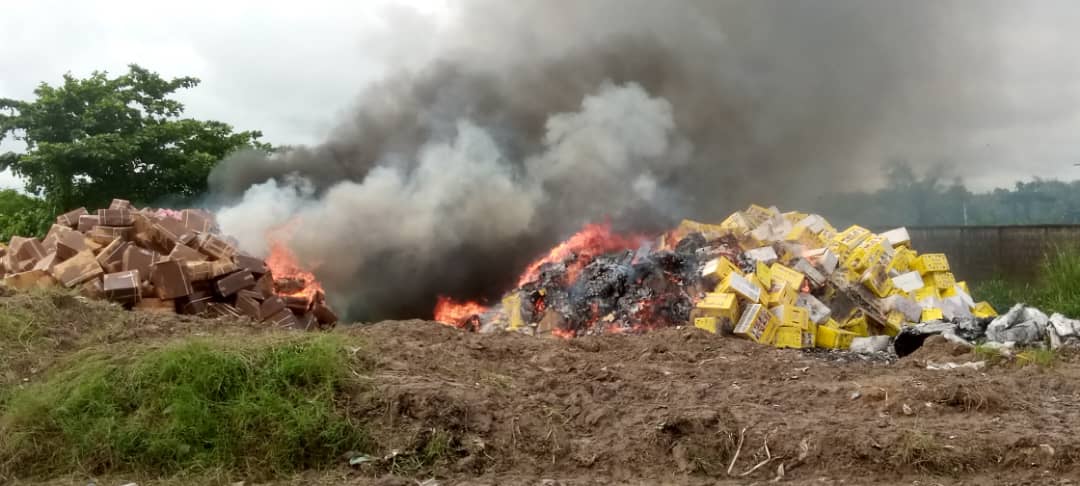 Customs Begins Destruction Of 96 Containers Of Expired, Illicit, Prohibited Pharmaceuticals Worth N12.8 Billion In Lagos