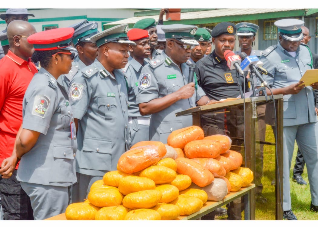 Customs WMC Hands Over Seized Cannabis Sativa Worth Over N96M to NDLEA