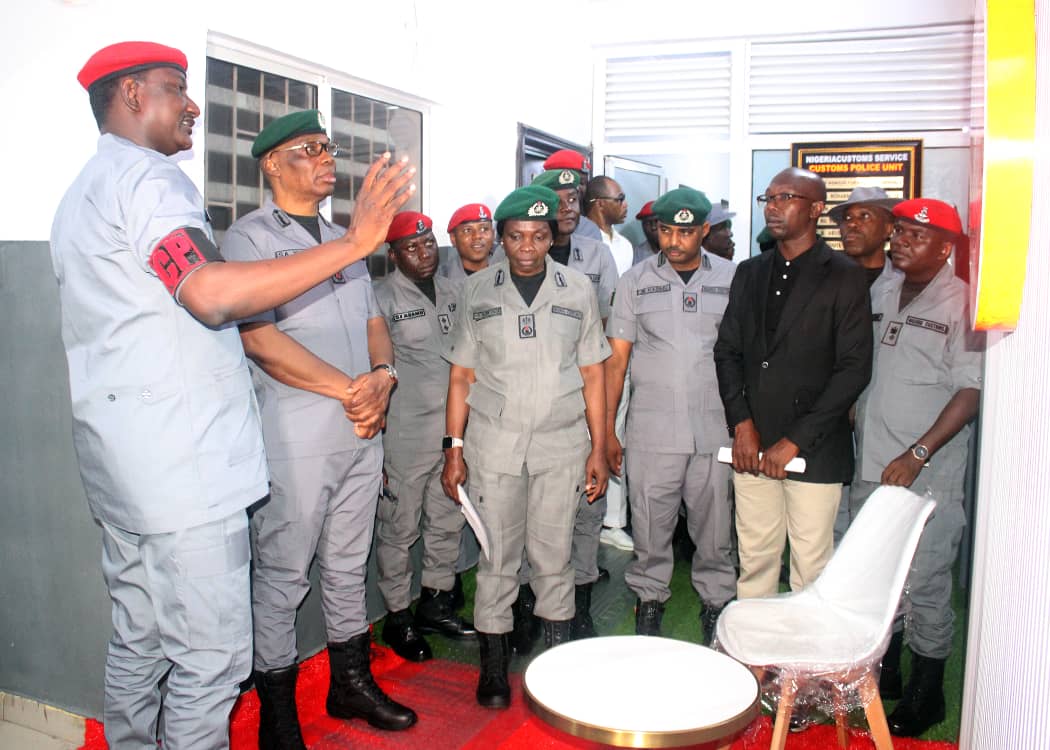 Zonal Coordinator Zone A Commissions Remodelled Customs Police Office in Ikeja, Lagos