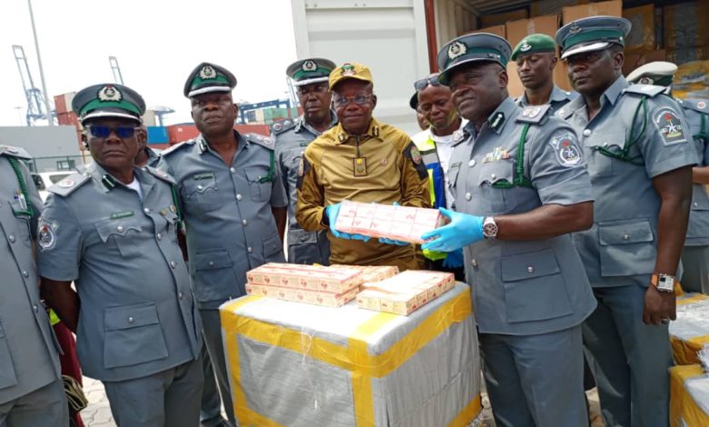 Lagos FTZ Customs Command Seizes Tramadol Worth N9B, Hands Over to NDLEA