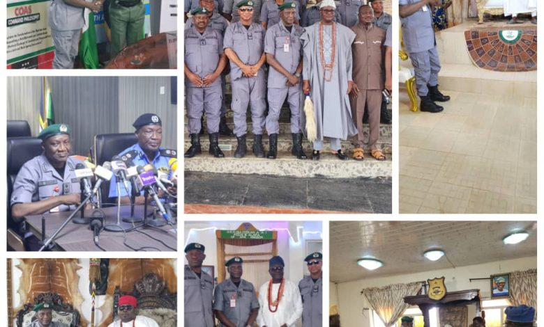 Comptroller Shuaibu Seeks Stronger Synergy with Sister Security Agencies, Traditional Institutions
