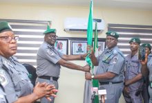 Comptroller Godwin Otunla Assumes Leadership of MMAC …Unveils Agenda for Enhanced Revenue Performance By Femi Anamelechi Comptroller Godwin Otunla has taken over as the new Customs Area Controller of the Murtala Muhammed Airport Command (MMAC), promising to uphold the highest professional standards. The new Customs Area Controller took over on Thursday, 27 November 2025, succeeding Comptroller Michael Awe, who retired after meritorious service to the father land. In his inaugural address, Otunla described Awe as an excellent officer with high standards of discipline, who left a significant legacy at MMAC. He pledged to continue Awe's legacy, focusing on trade facilitation, revenue generation, and anti-corruption efforts. "I am committed to upholding the highest standards of professionalism, integrity, and service delivery he left behind. Together, we shall raise the bar of performance and institutional integrity." In his valedictory remarks, Comptroller Michael Awe (Rtd) expressed pride in the command's achievements in revenue generation, security, and trade facilitation, wishing the command greater heights under Otunla's leadership. “I am proud of what we have accomplished together, and I'm confident that the command will achieve greater heights and milestones under the new leadership," he stated. The outgoing Customs Area Controller also extended appreciation to President Bola Tinubu and the Comptroller-General of Customs, Adewale Adeniyi, for their unwavering support. The high point of the event was the official handover of the command’s flag to Comptroller Otunla, witnessed by senior officers and stakeholders.