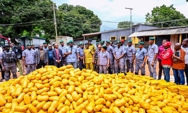 Ogun I Customs Hits Economic Saboteurs, Seizes Cannabis, Others Worth ₦2.4bn egal goods," he said.